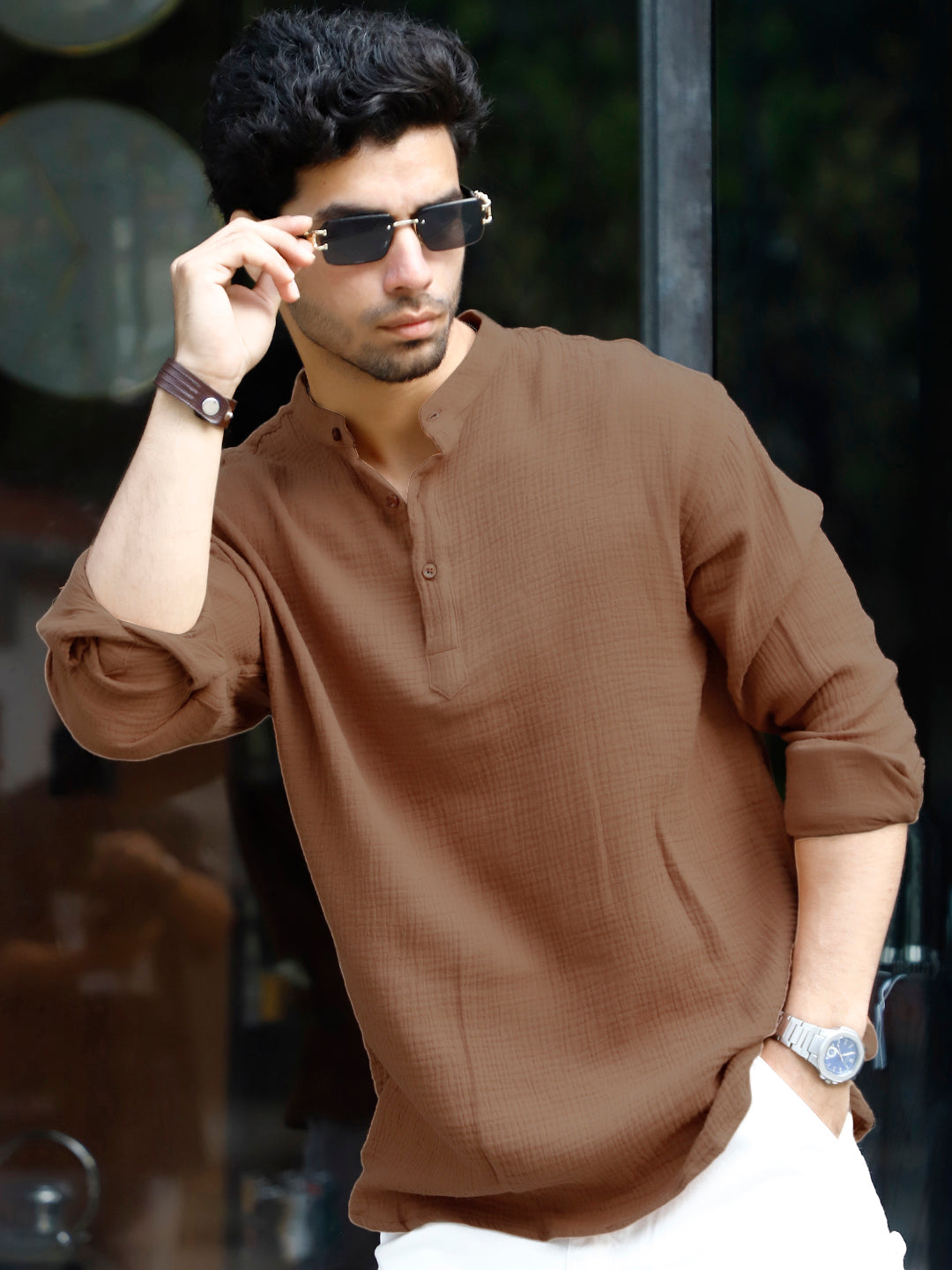 Amber Royale Peru Brown Kurta