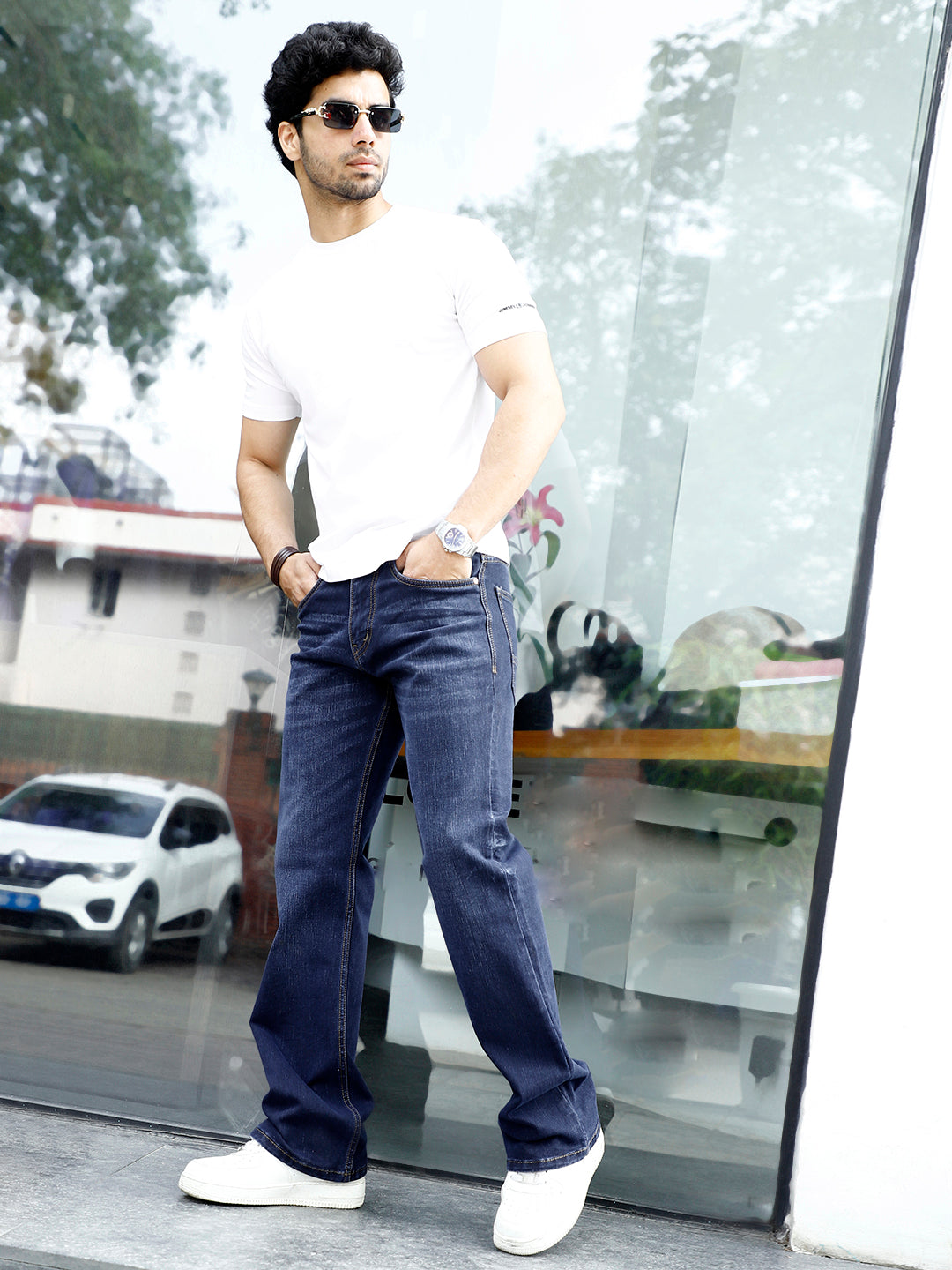 Ash & Alder Dark Indigo Bootcut Jeans
