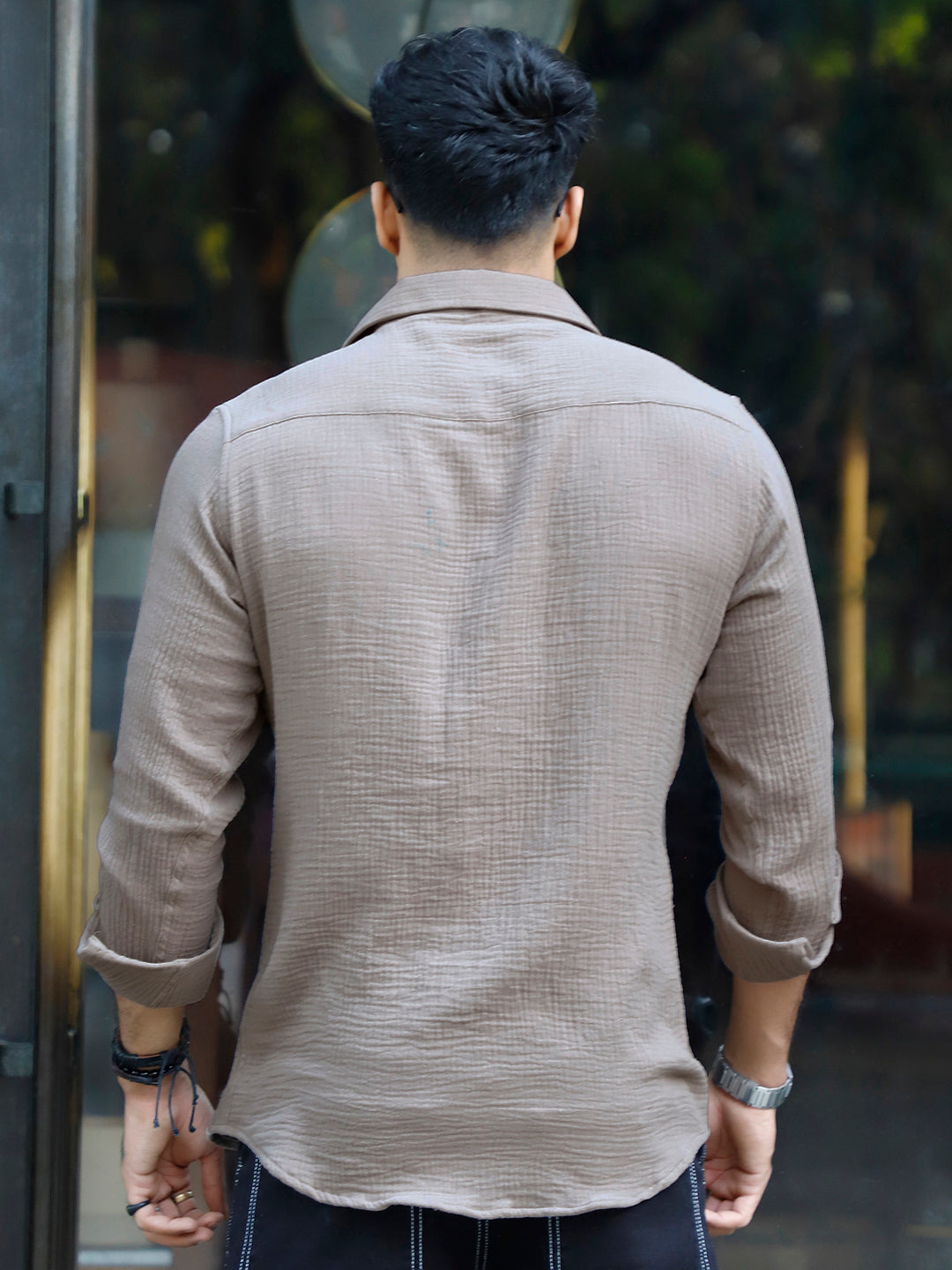Vero Vibe Lucas Double Clothe Grey Shirt