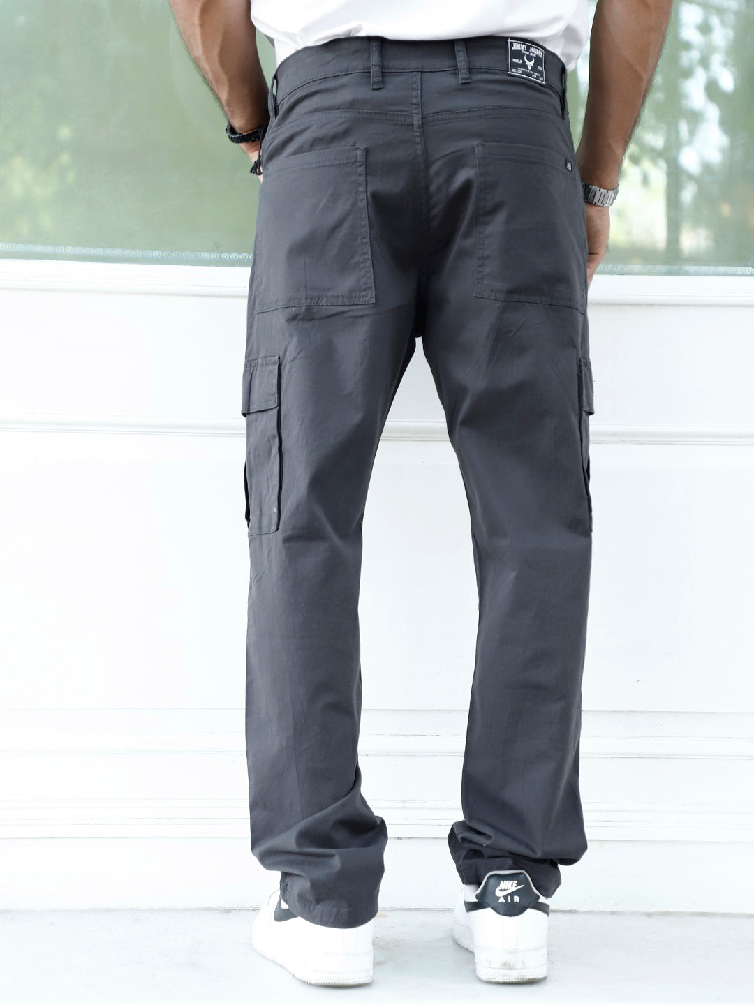 Loom Onyx Grey Cotton Cargo