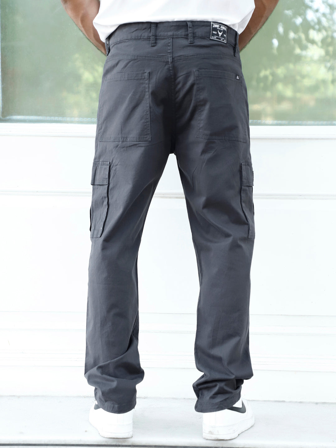 Loom Onyx Grey Cotton Cargo