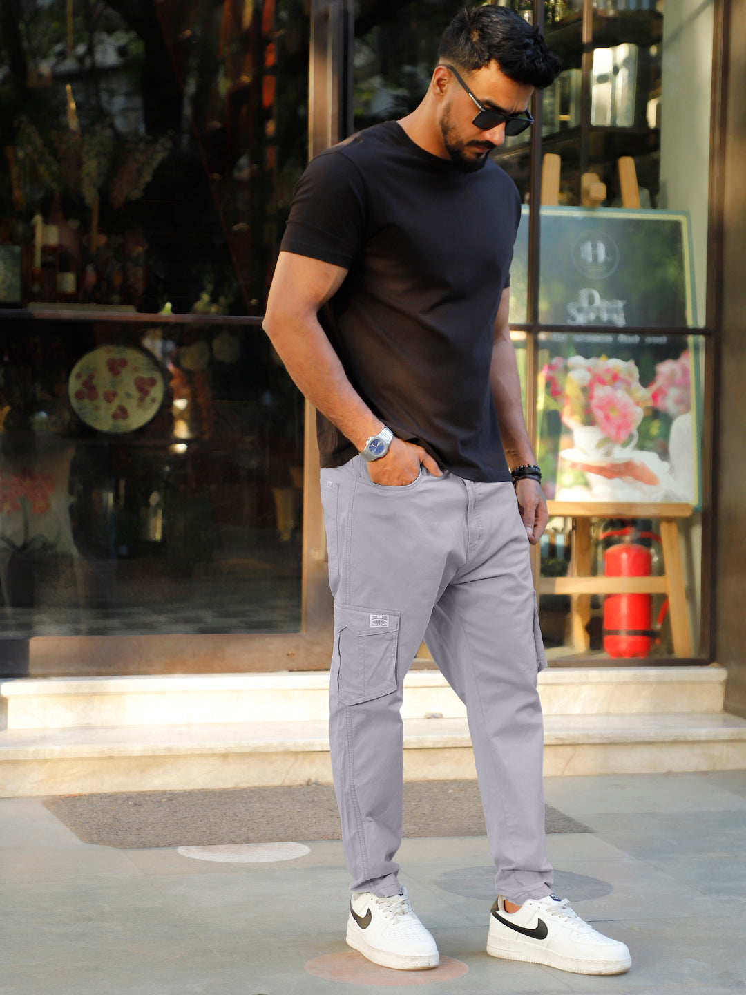 HEX Ash Grey 6 Pocket Cotton Cargo