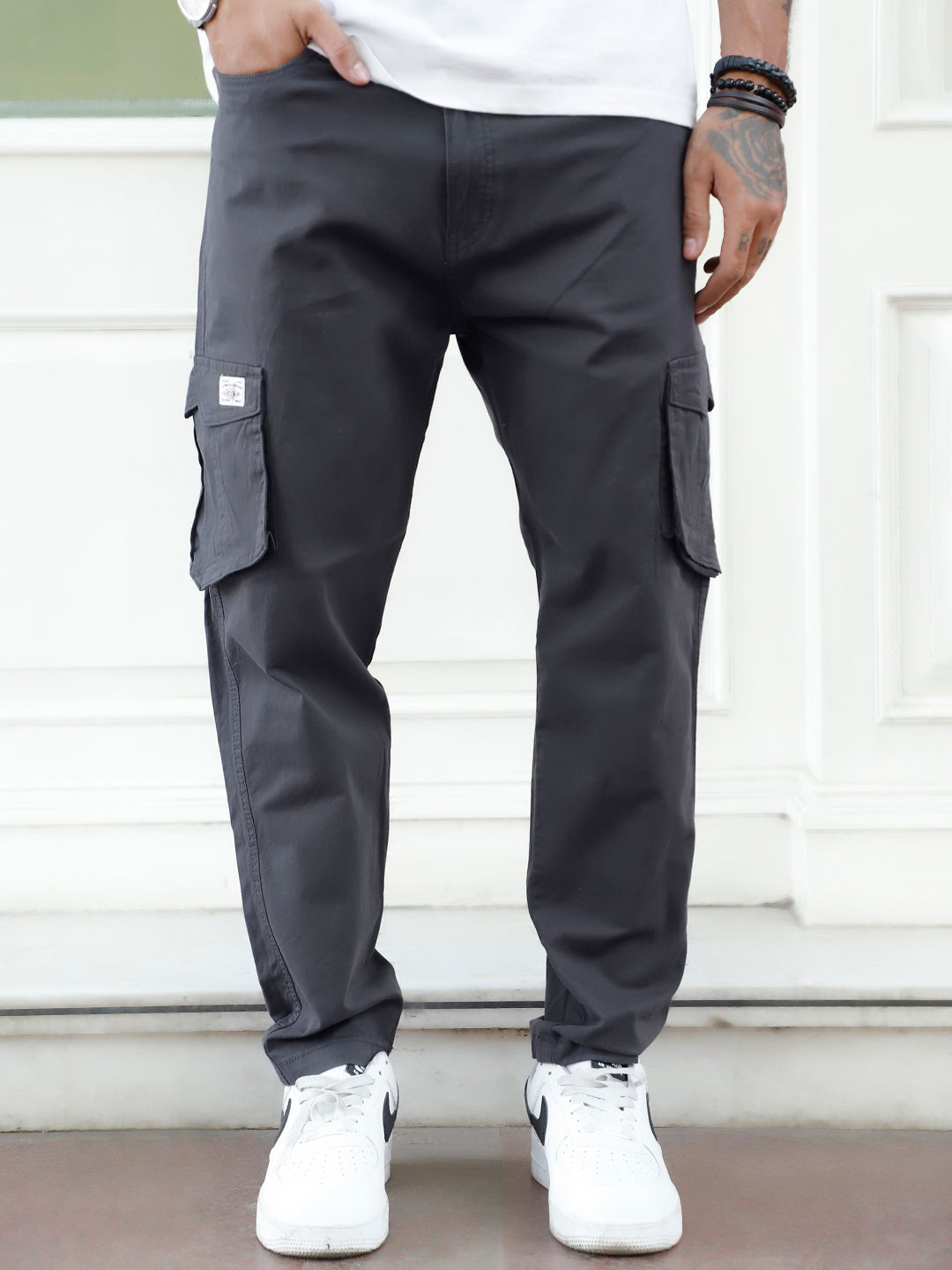 HEX Charcoal Grey 6 Pocket Cotton Cargo