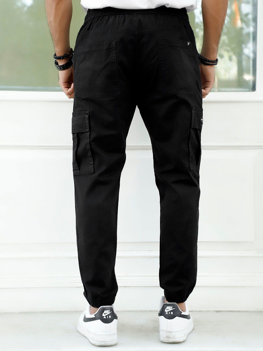 EasyFlex Black Cotton Cargo