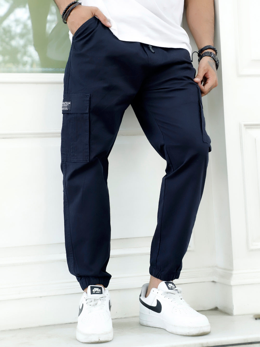 EasyFlex Navy Blue Cotton Cargo