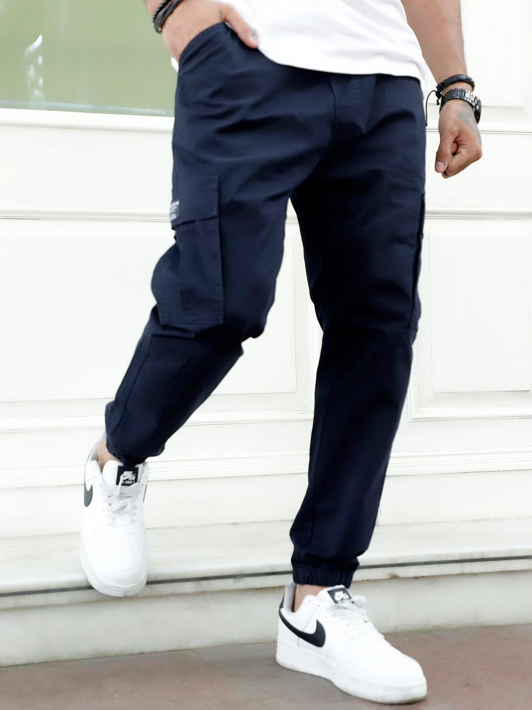 EasyFlex Navy Blue Cotton Cargo