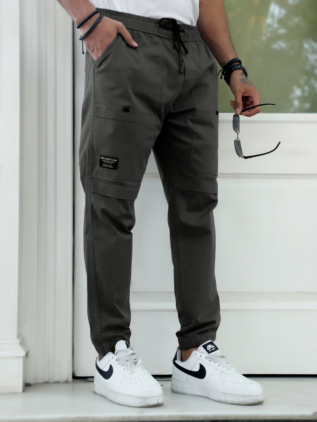 Terran Charcoal  Grey Cotton Cargo