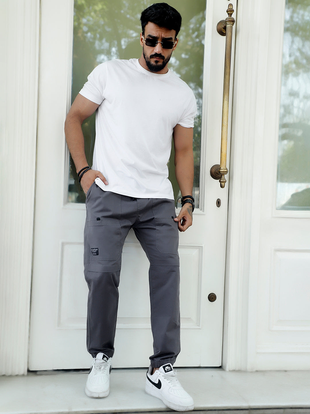 Terran Pebble Grey Cotton Cargo
