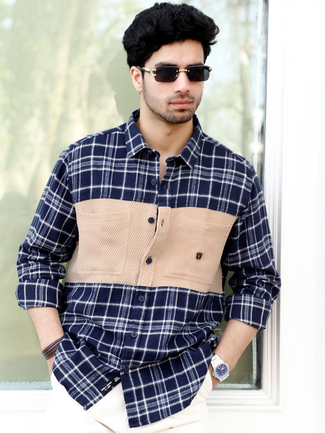 Thunderbird Oxford Blue Check Shirt
