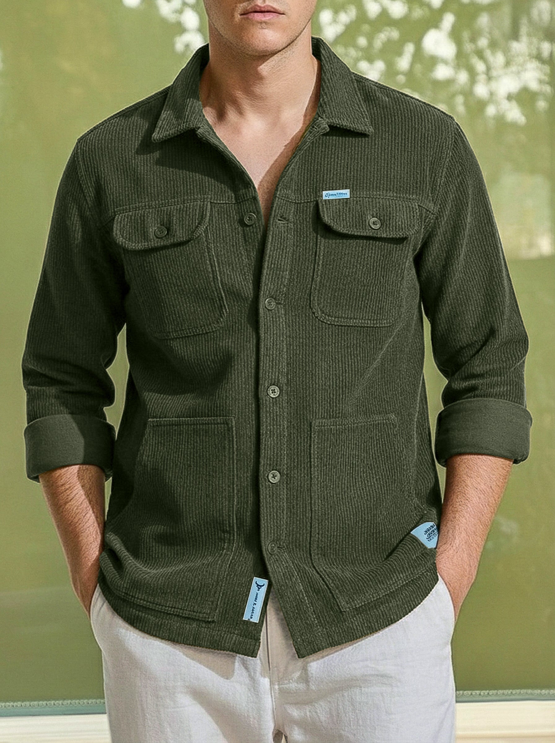 Earthcore Textured Olive Shacket