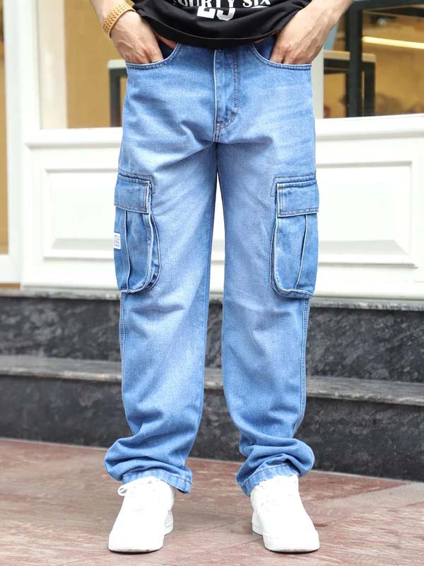 Driftwood Blue Denim Cargo
