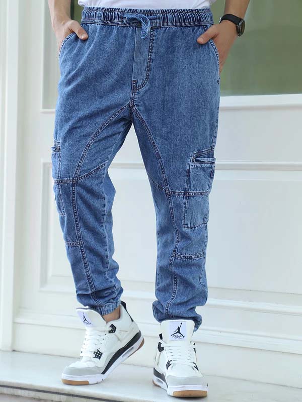Skyline Blue Denim Joggers