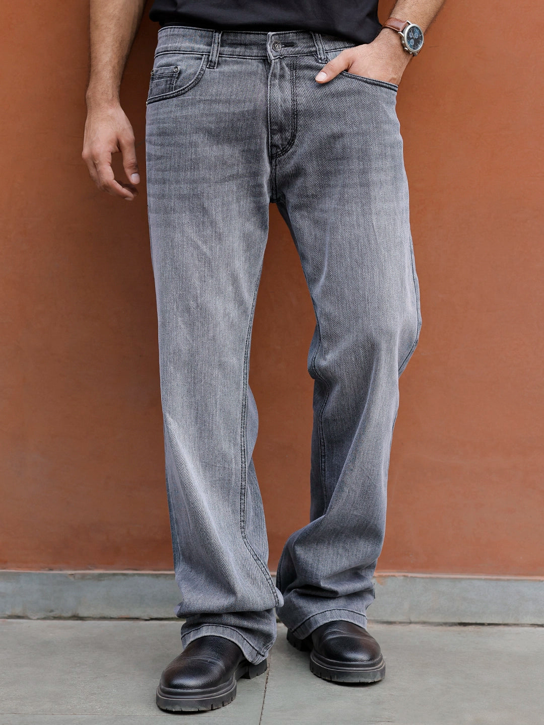 Valente Grey Denim Bootcut Jeans