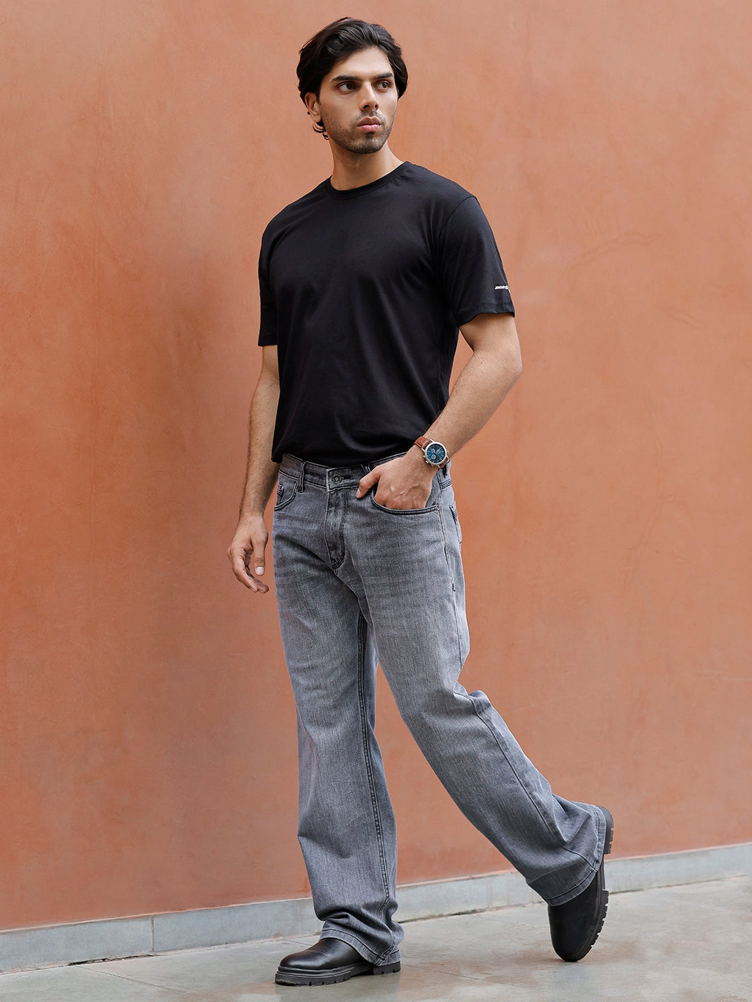 Valente Grey Denim Bootcut Jeans