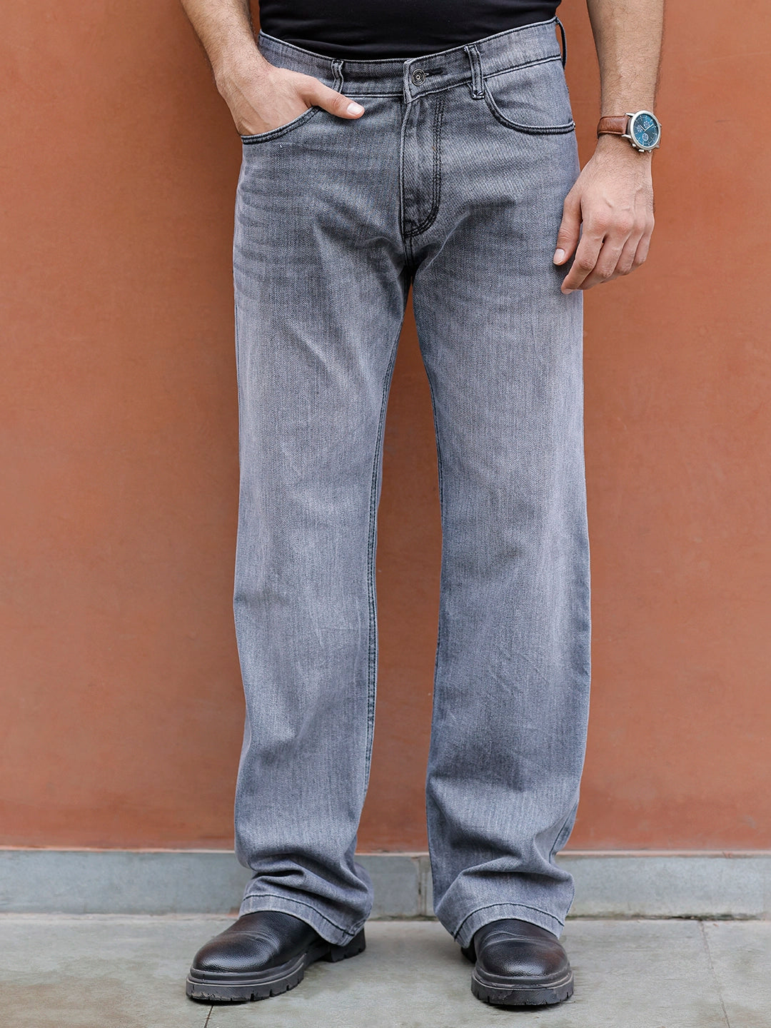 Valente Grey Denim Bootcut Jeans