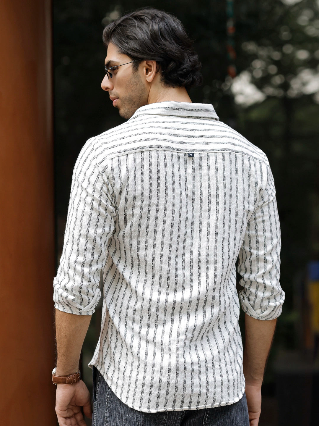 Wildcard White Stripe Full Sleeve Shirt