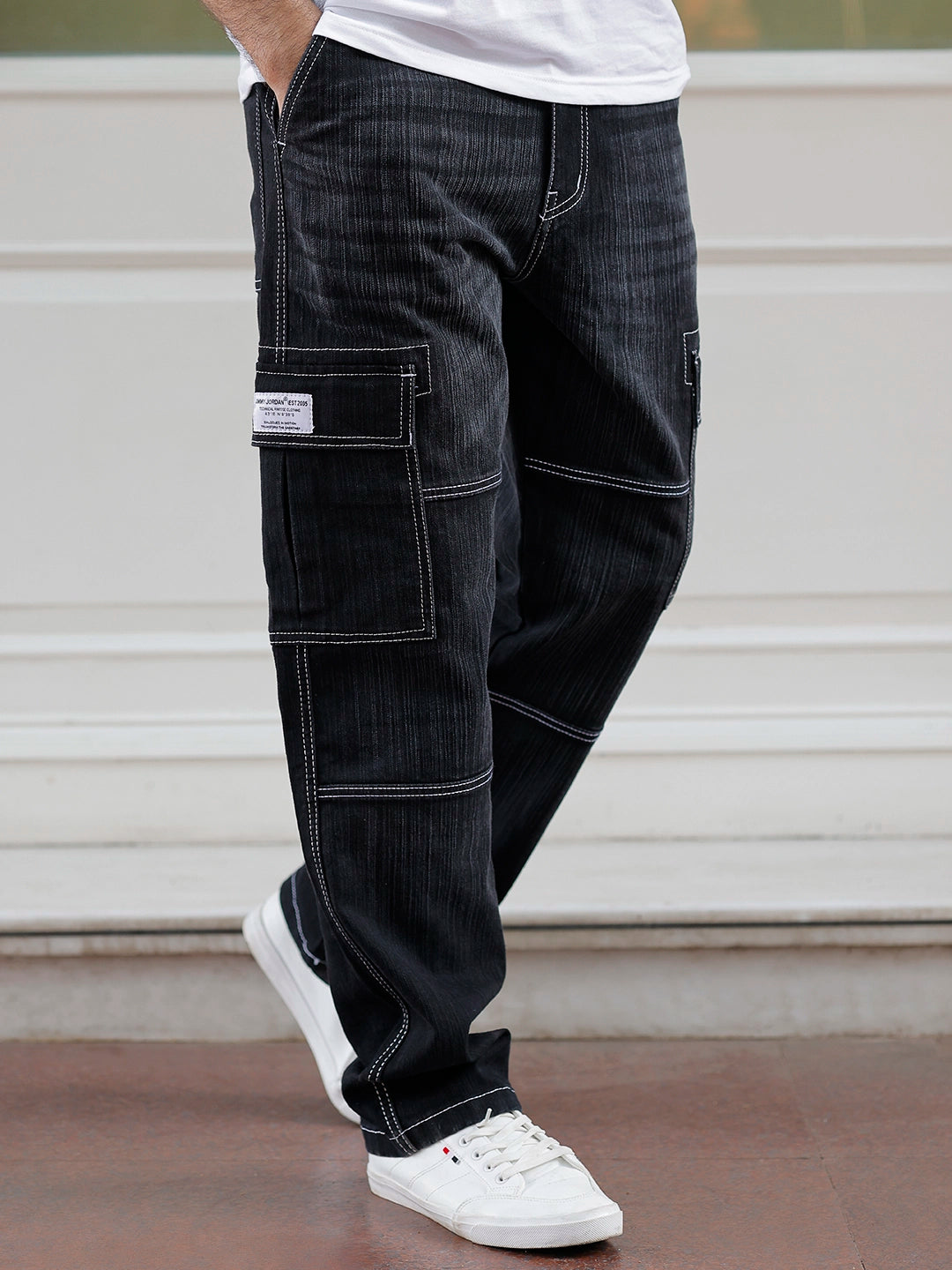 Twilight Fade Pebble Grey Denim Cargo