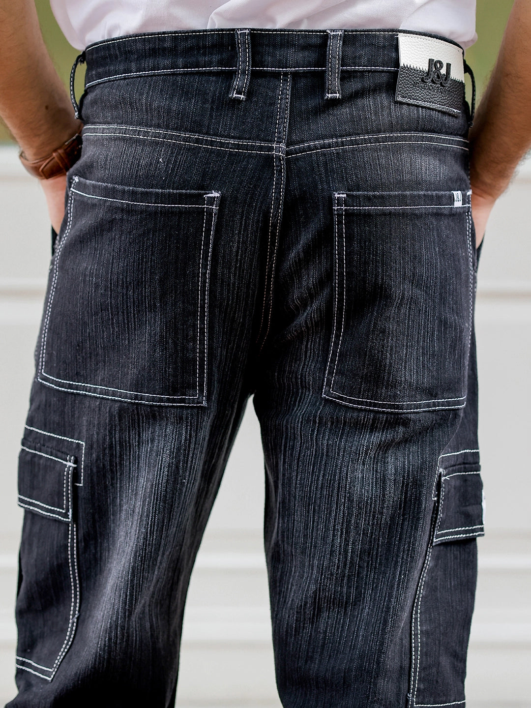 Twilight Fade Pebble Grey Denim Cargo