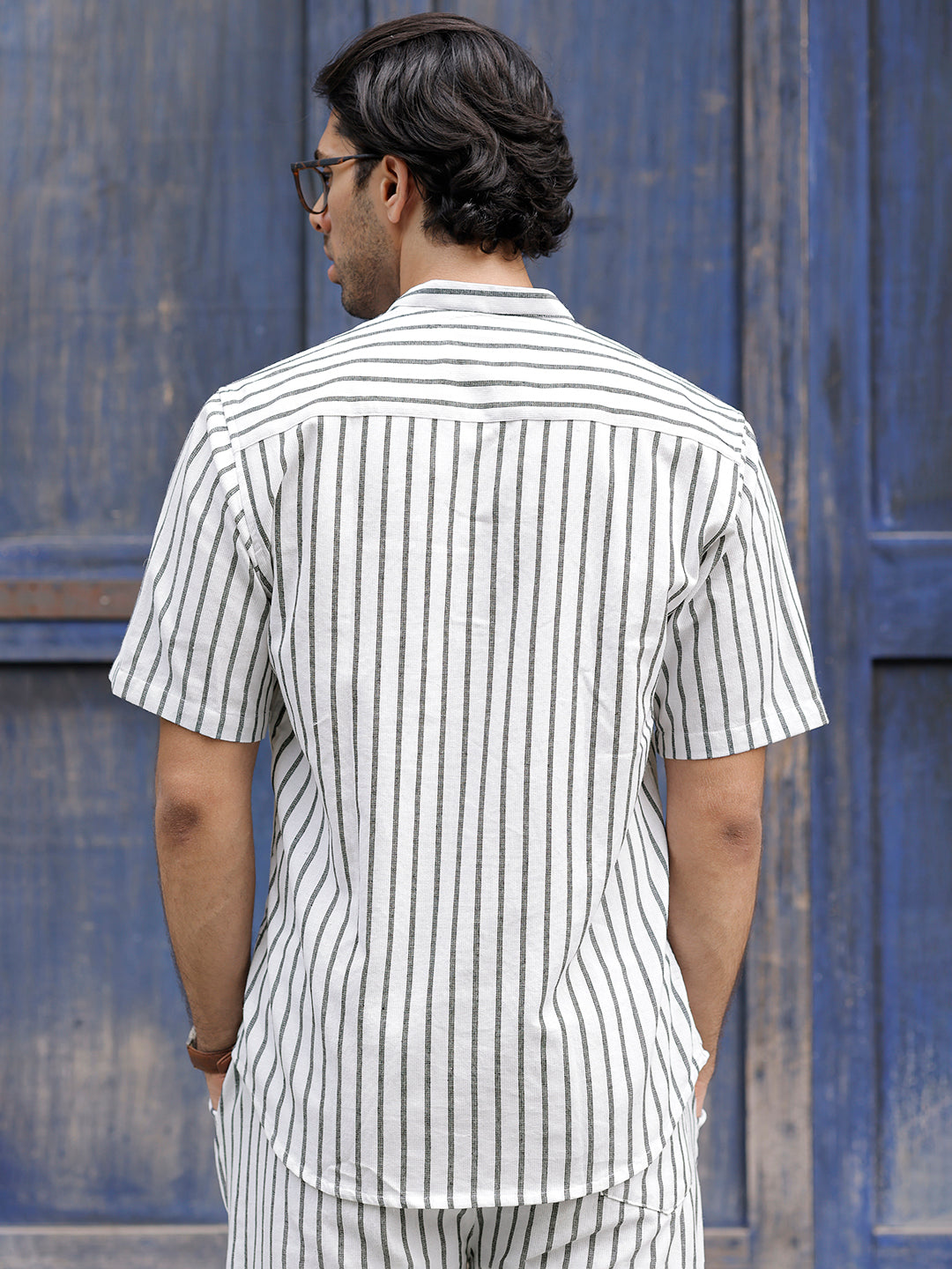 Frostfall White Stripe Co Ord Set