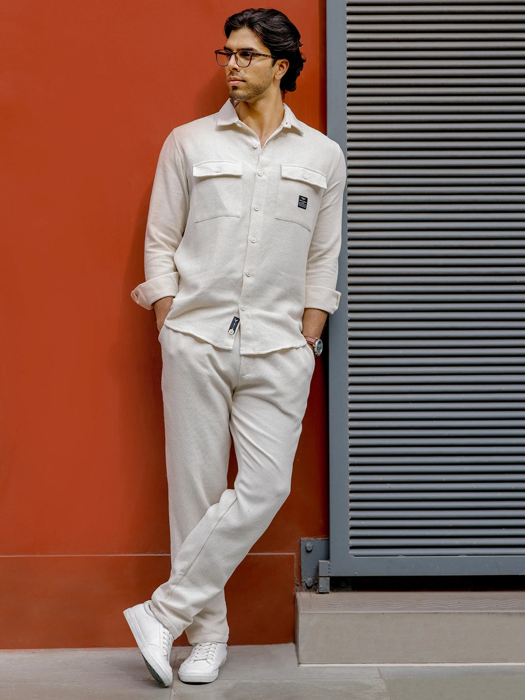 Forza Beige Texture Co Ord Set