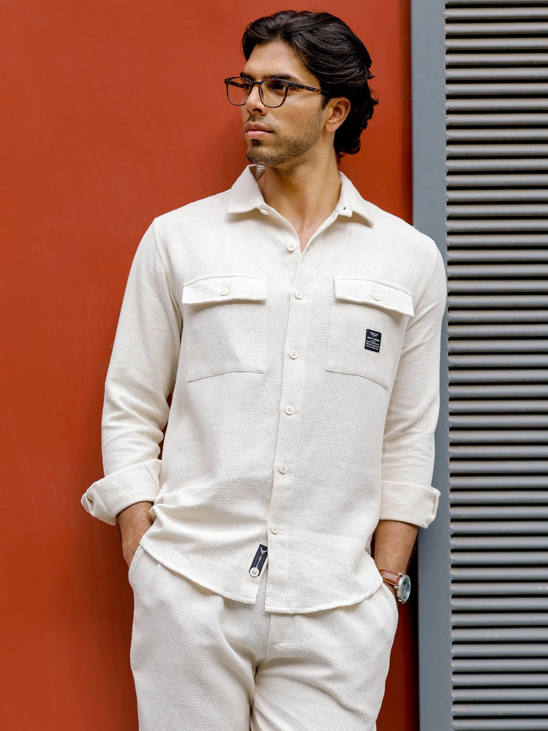 Forza Beige Texture Co Ord Set