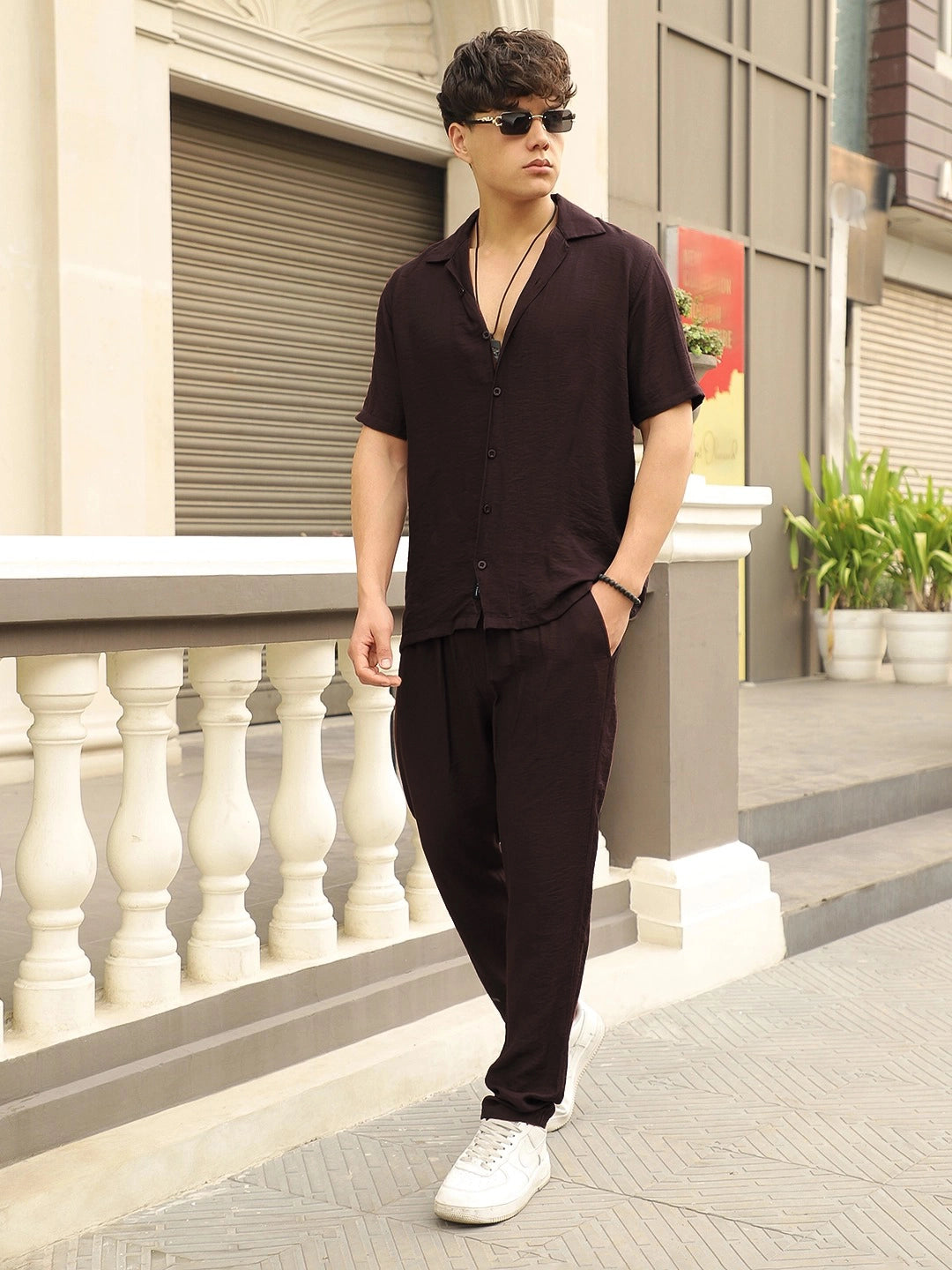 Linen Atlantica Wine Co-Ord Set