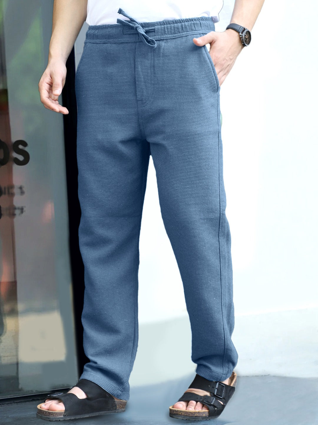 Shorefit Spruce Blue Texture Trouser