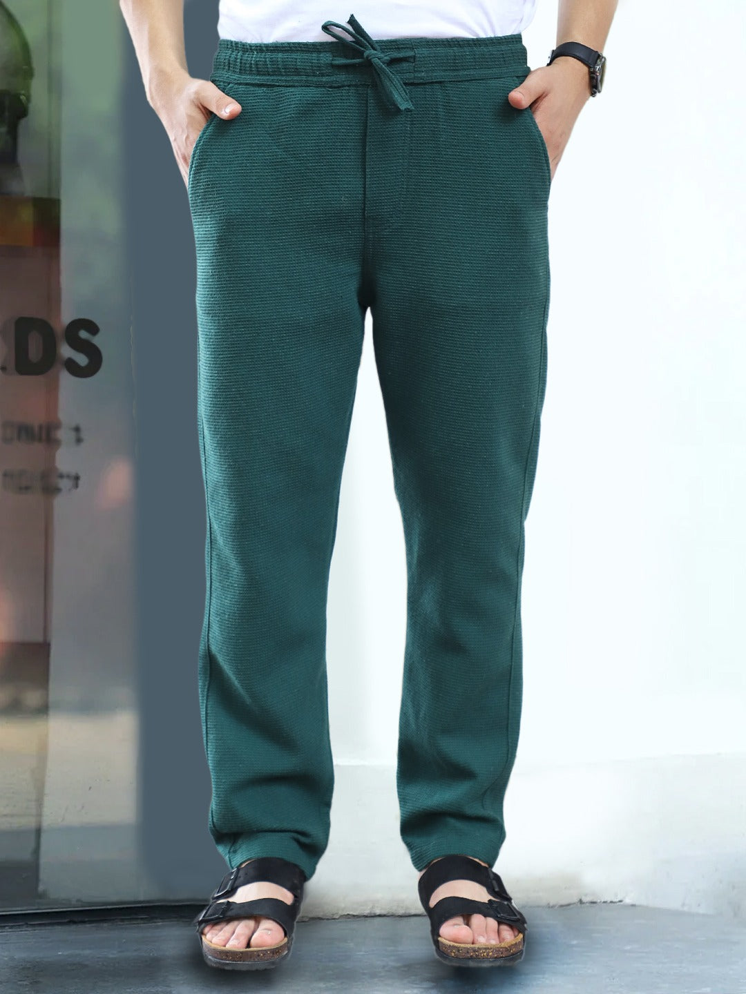 Shorefit Dark Green Texture Trouser