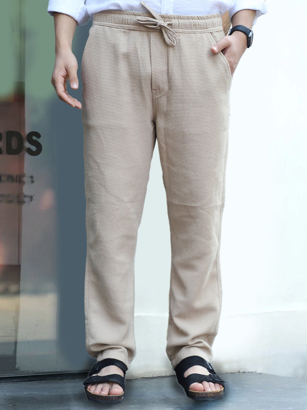 Shorefit Beige Texture Trouser