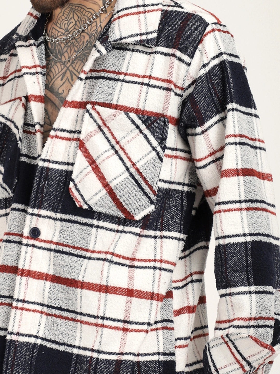 Check Shacket for Men