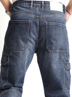 Zoom Dark Blue Denim Cargo