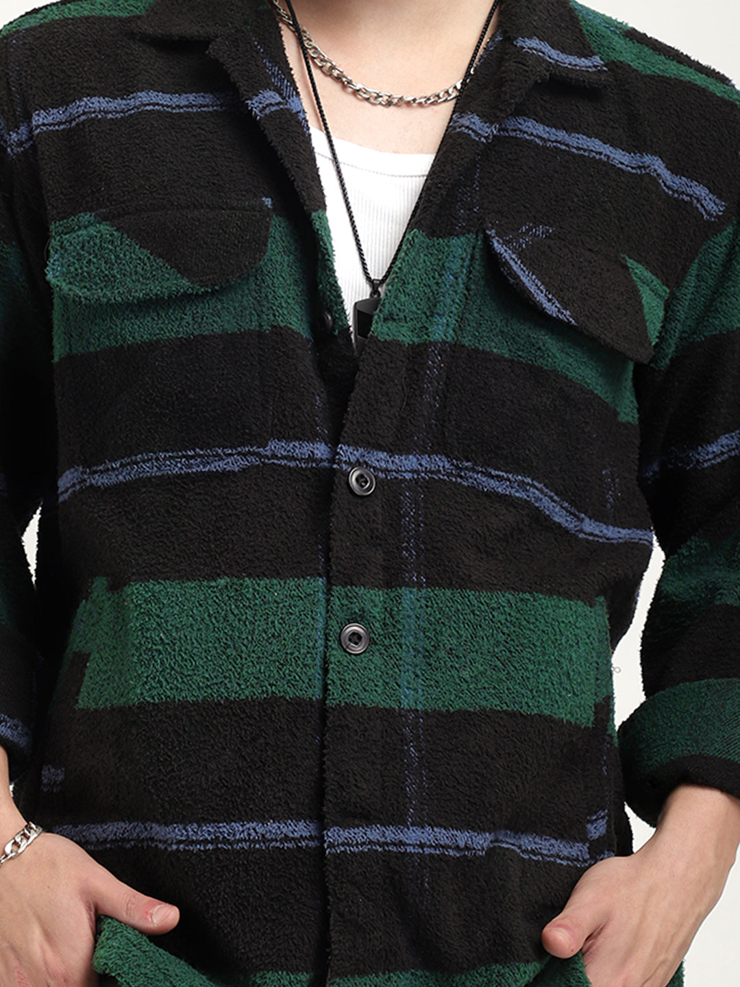 Check Shacket for Men