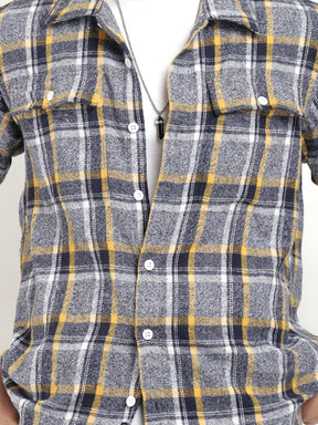 Grey Check Flannel Shirt