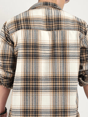 Woolen Check Shirt for Men