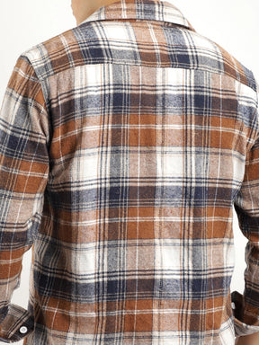 Brown Check Flannel Shirt