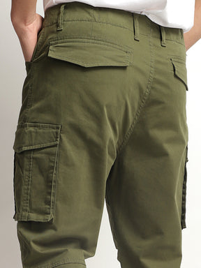 Park Lane Olive Green Cotton Cargo