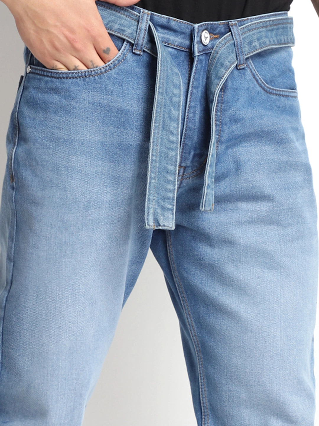 Urban Luxe Blue Belt Denim Jeans