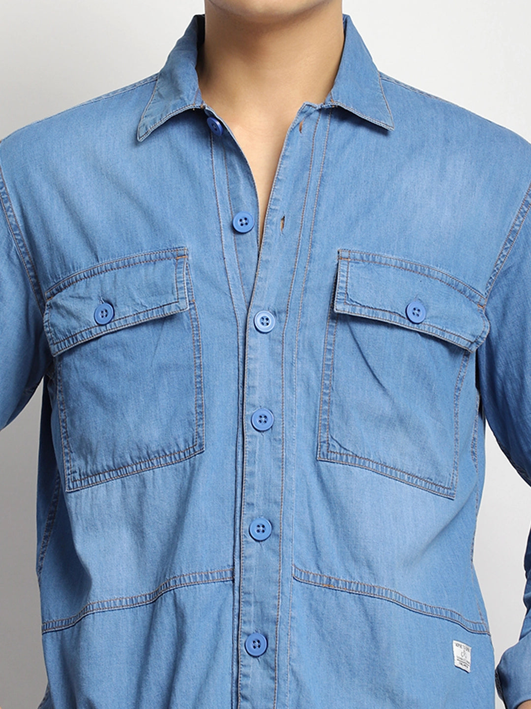 Stratford Stone Blue Denim Shirt