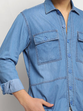 Stratford Stone Blue Denim Shirt