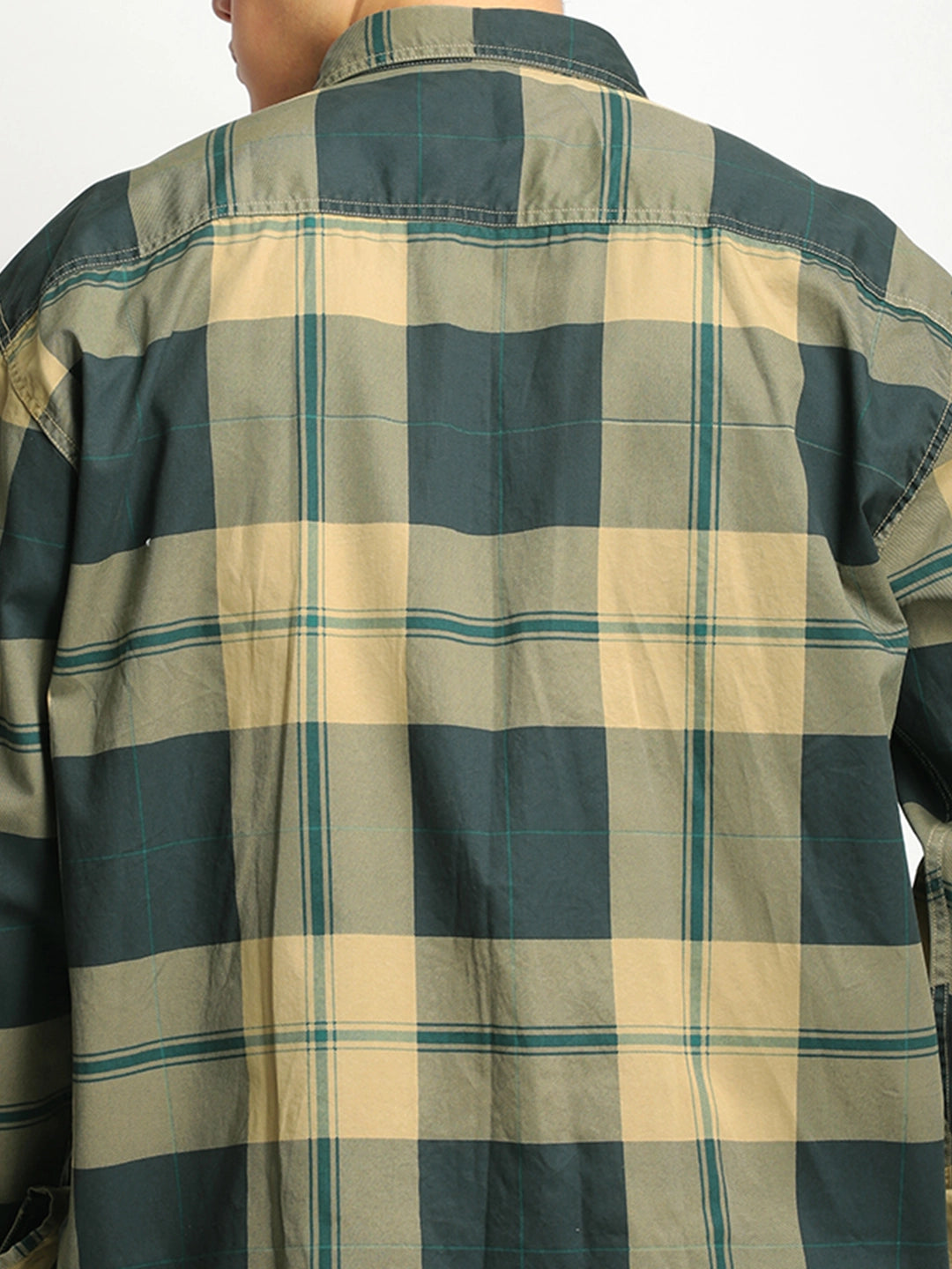 Luxe Link Washed Check Fon Full Sleeve Shirt