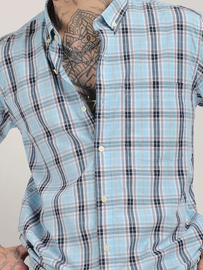 Charles Twill Sky Blue Full Sleeve Shirt