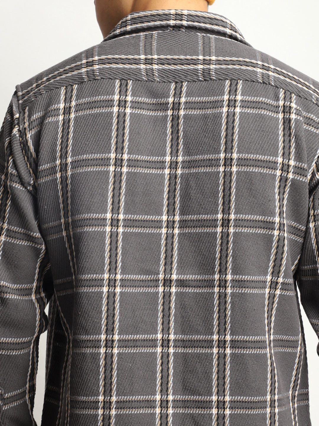 Royal Match Grey Check Full Sleeve Shirt