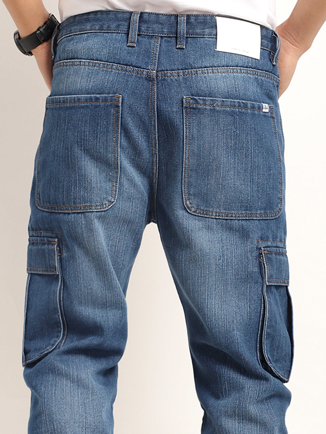 Driftwood Blue Denim Cargo