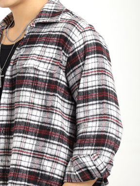 Flannel Check Shirt Men