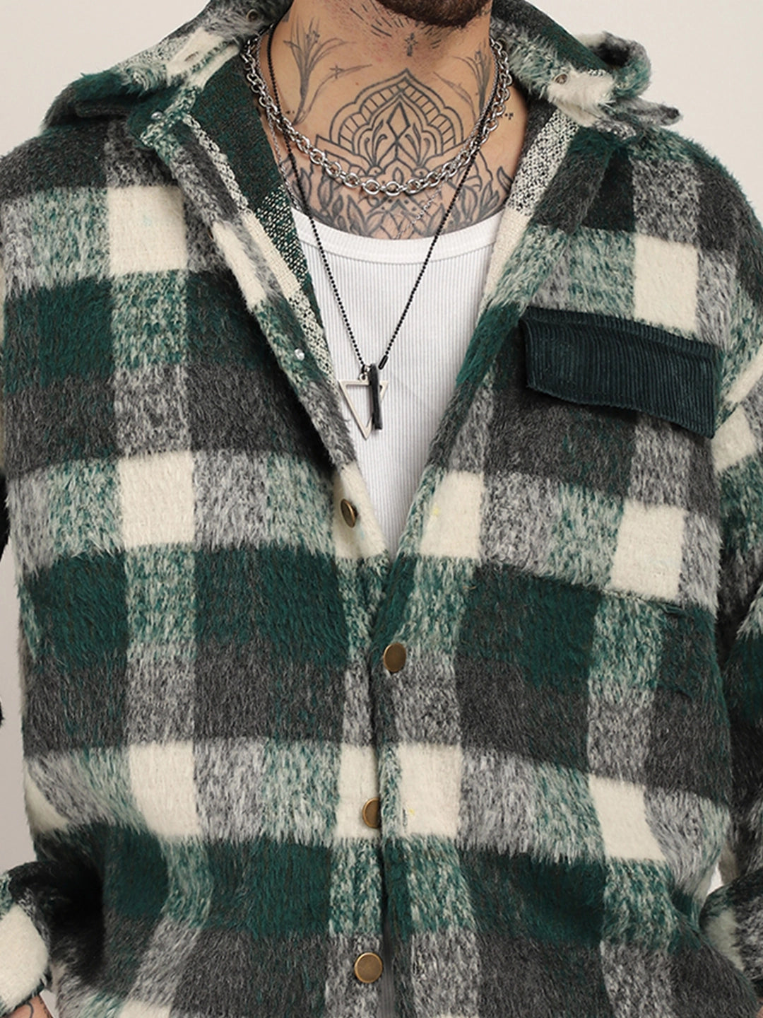 Check Hoodie for Men