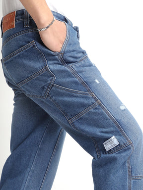 Royal Stitch Dark Blue Denim Cargo