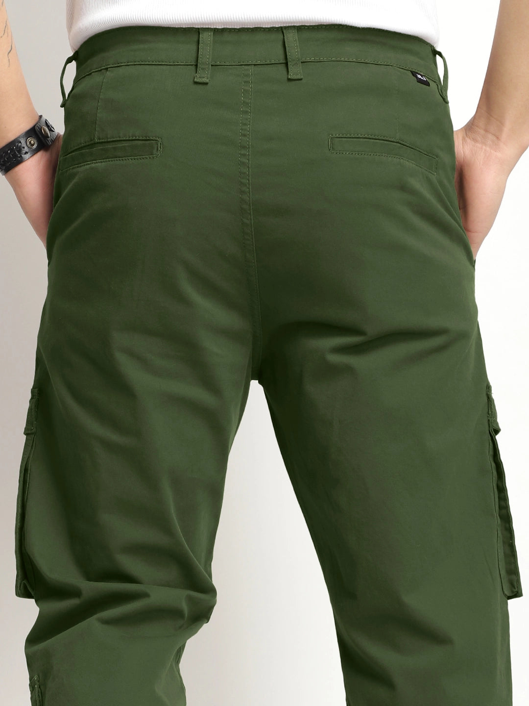 Vibe Thread Olive Green Cotton Cargo