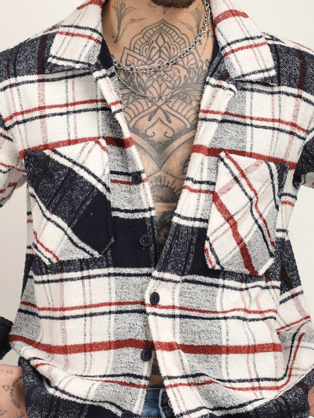 Check Shacket for Men