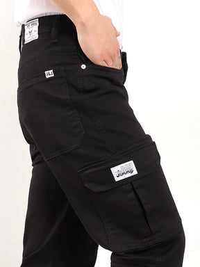 Zoom Black Denim Cargo