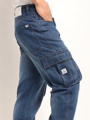 Driftwood Blue Denim Cargo